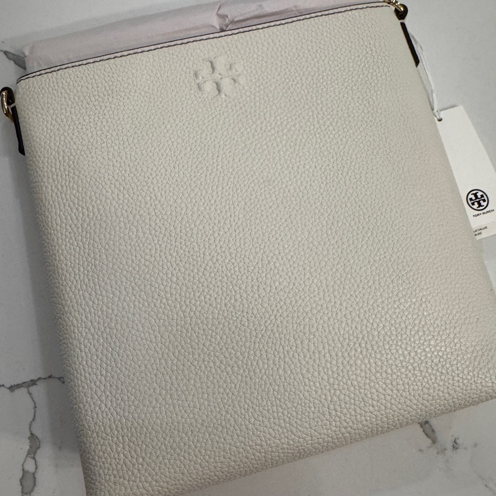 White Leather Crossbody Bag Tory Burch NWT